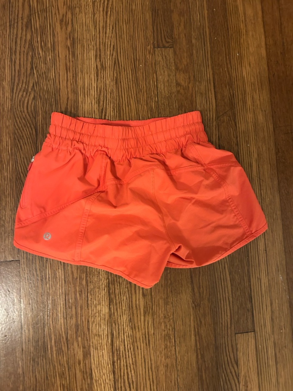 lululemon athletica Coral-Orange Athletic Shorts